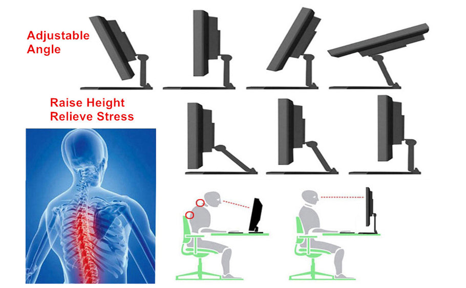 How to use the computer in the right sitting position  (Reprinted)