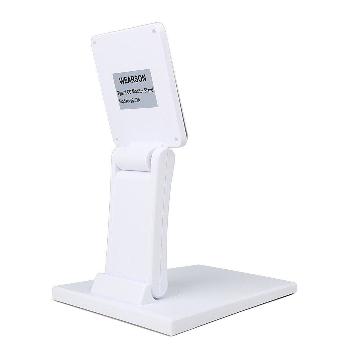 WEARSON Soporte plegable para monitor Vesa - Soporte de monitor Vesa  ajustable en altura, inclinación, rotación, soporte de escritorio de perfil  bajo