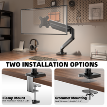 Load image into Gallery viewer, Wearson Curved Monitor Arm Full-Motion - Swivel Tilt Rotation Height Adjustable Monitor Mount Carry up to 20lbs Support 17&quot;,19&quot;,21&quot;,22&quot;,24&quot;,27&quot;,32&quot; Ultrawide 34 inch Curved Screen - Wearson Office Furniture 