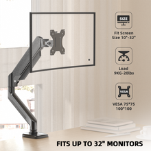 Load image into Gallery viewer, Wearson Curved Monitor Arm Full-Motion - Swivel Tilt Rotation Height Adjustable Monitor Mount Carry up to 20lbs Support 17&quot;,19&quot;,21&quot;,22&quot;,24&quot;,27&quot;,32&quot; Ultrawide 34 inch Curved Screen - Wearson Office Furniture 