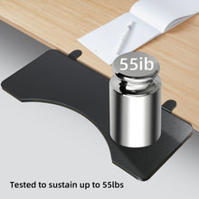 Load image into Gallery viewer, Ergonomics Desk Extender | Clamp On Keyboard Tray | Table Mount Armrest Shelf Stand | Computer Elbow Arm Support | Wearson WS-K6 Black - Wearson Office Furniture 